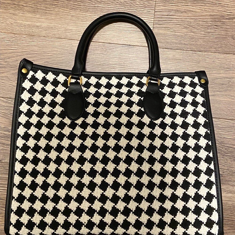 Houndstooth Tote Purse
